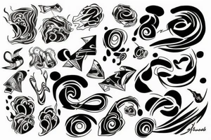 abstract tattoo idea