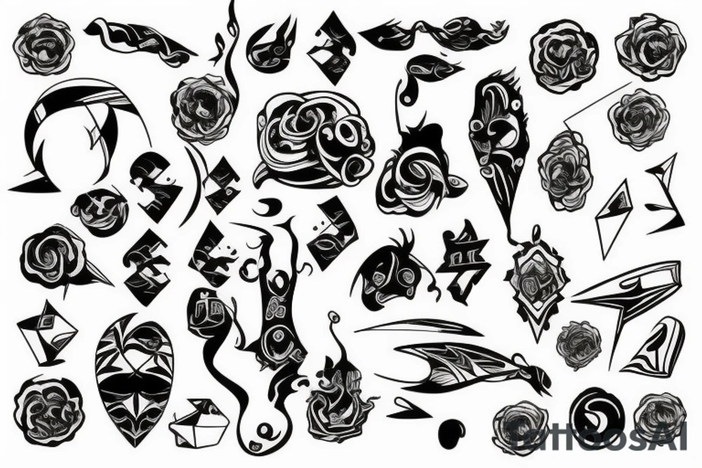 abstract tattoo idea