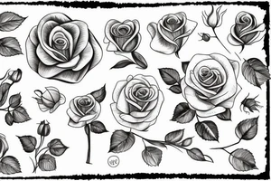 Delfox holding a rose tattoo idea