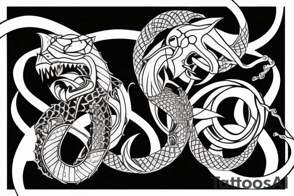 Ouroboros tattoo idea
