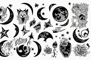 Just moon tattoo idea