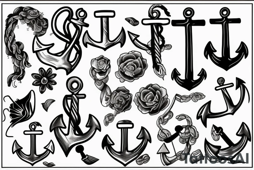 anchor 
seventeen tattoo idea