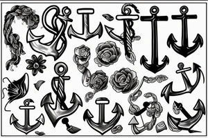 anchor 
seventeen tattoo idea