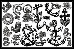 anchor 
seventeen tattoo idea