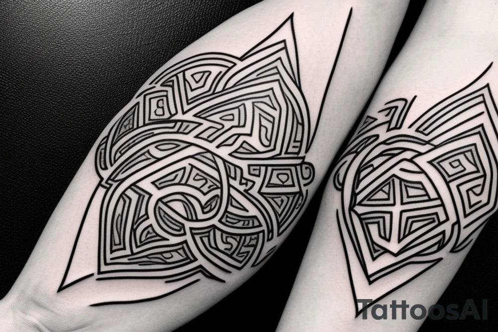 rounding pointer tattoo idea