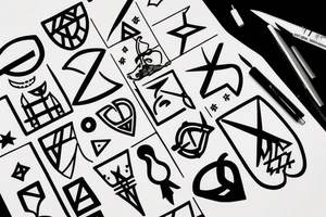 rounding pointer tattoo idea