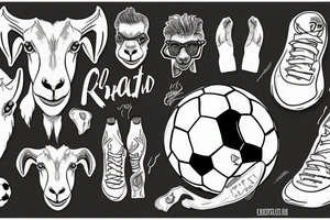 Cristiano Ronaldo, Chèvre, Goat, Soccer, tattoo idea