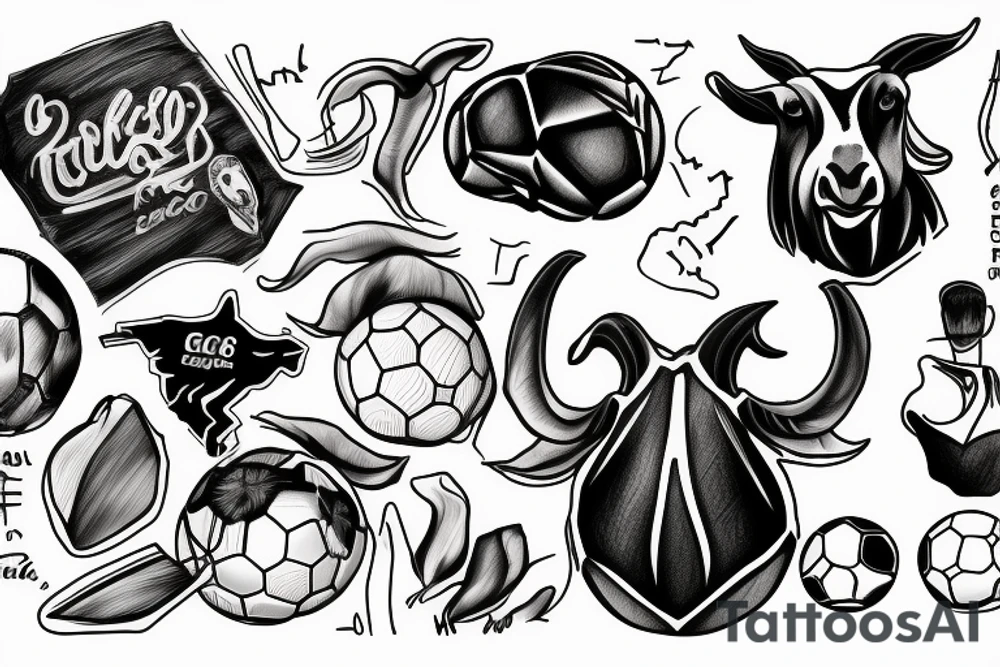 Cristiano Ronaldo, Chèvre, Goat, Soccer, tattoo idea