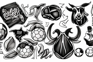 Cristiano Ronaldo, Chèvre, Goat, Soccer, tattoo idea