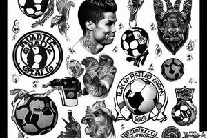 Cristiano Ronaldo, Goat, Soccer, portugual tattoo idea