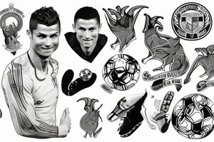 Cristiano Ronaldo, Goat, Soccer, portugual tattoo idea
