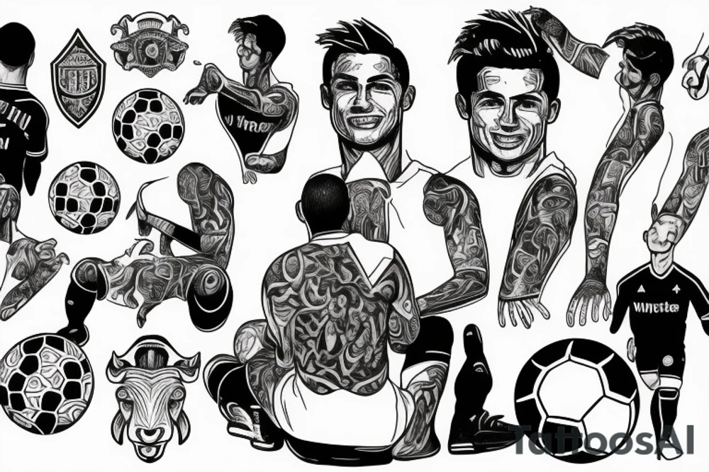 Cristiano Ronaldo, Goat, Soccer, portugual tattoo idea