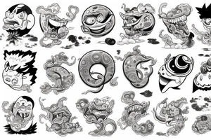gomu gomu no jet pistol tattoo idea