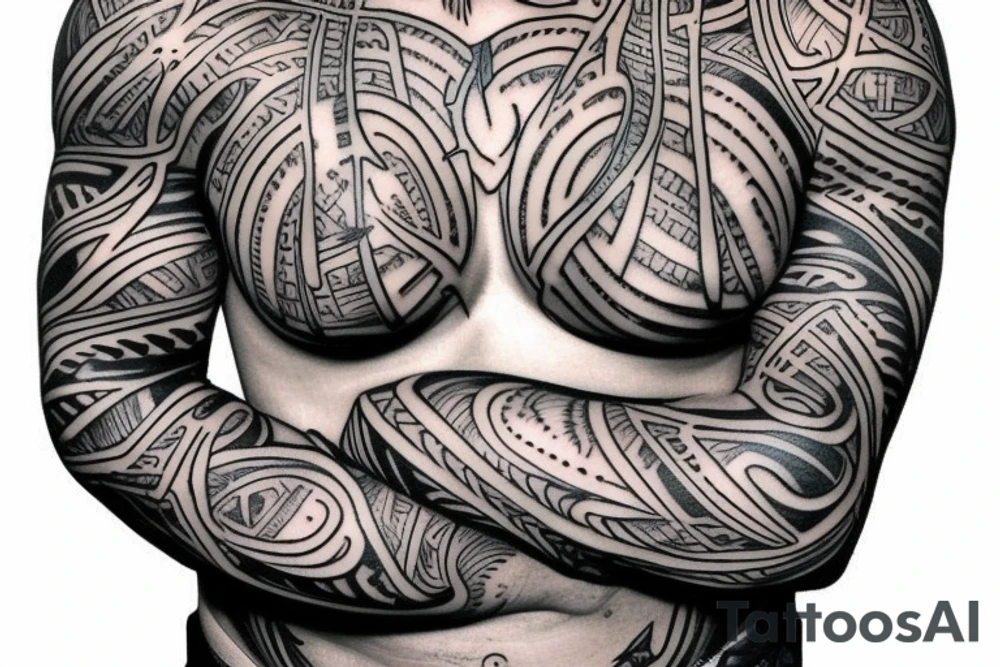 Web Chest tattoo idea