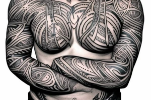 Web Chest tattoo idea