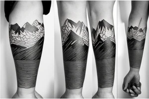 the Olympic Mountain Range tattoo idea