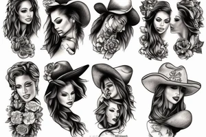 Broke back girl tattoo idea