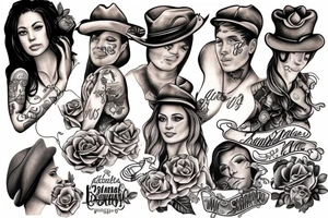Broke back girl tattoo idea