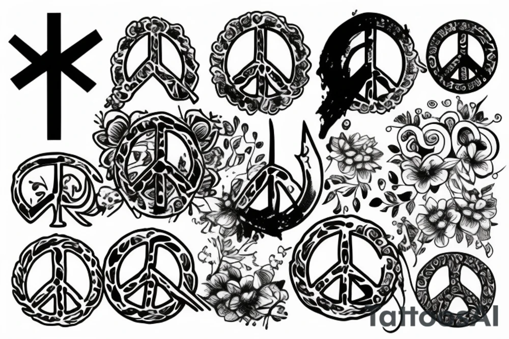 peace tattoo idea