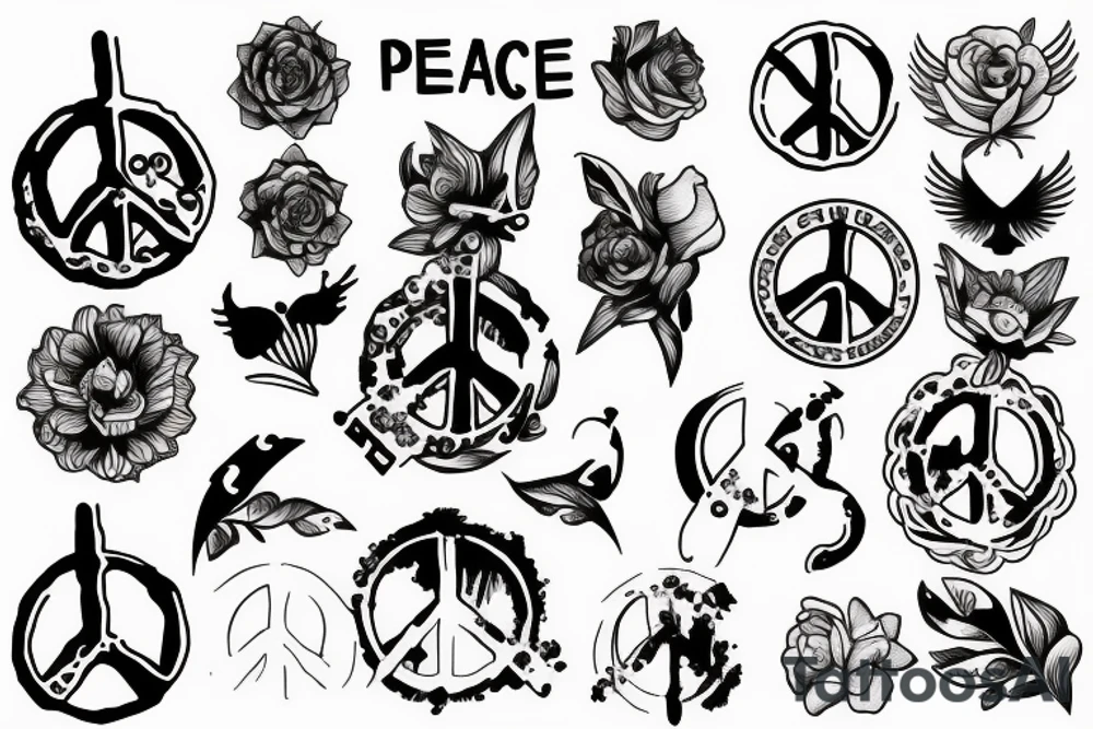 peace tattoo idea