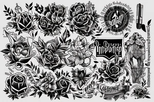 design a small arm tatoo knowing that i want to be sucessfull in life, to be independant financially and love entrepreneurship tattoo idea