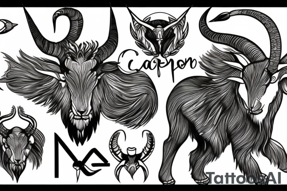 capricorn tattoo idea