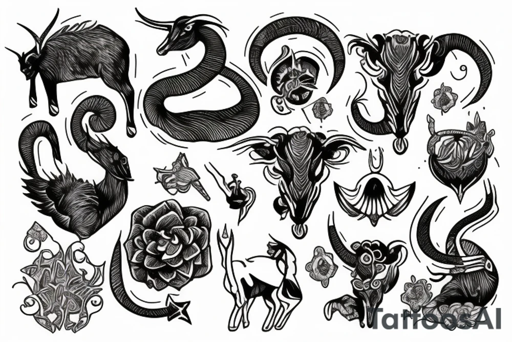capricorn tattoo idea