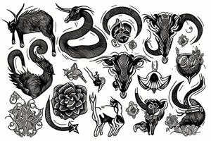 capricorn tattoo idea