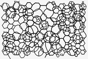 Hexagons with that make someting chemical lookalike and cyberware tattoo idea