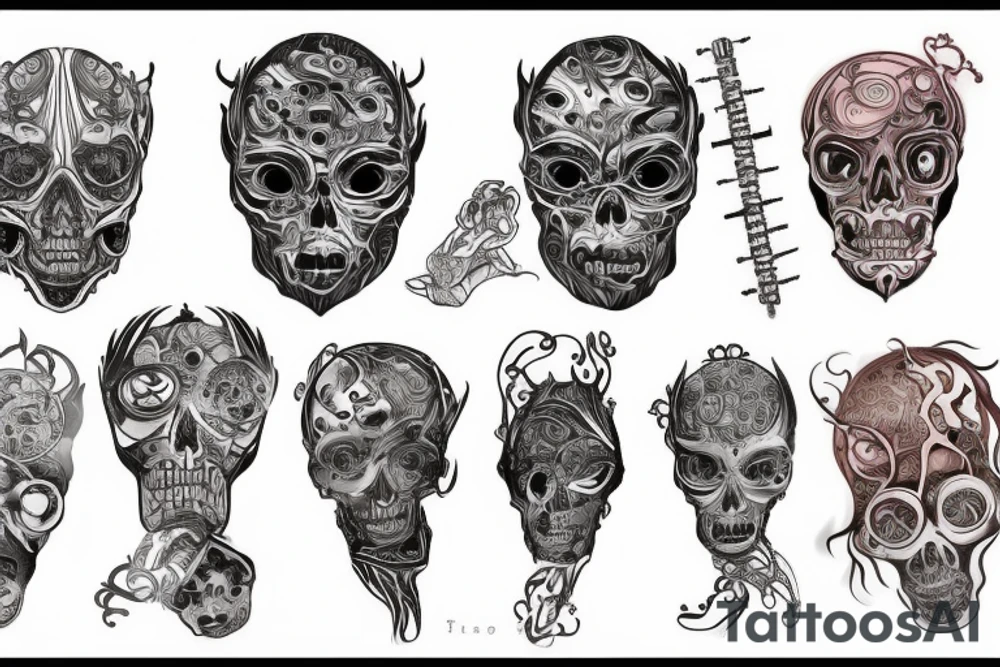 крутой тигровый оскал tattoo idea