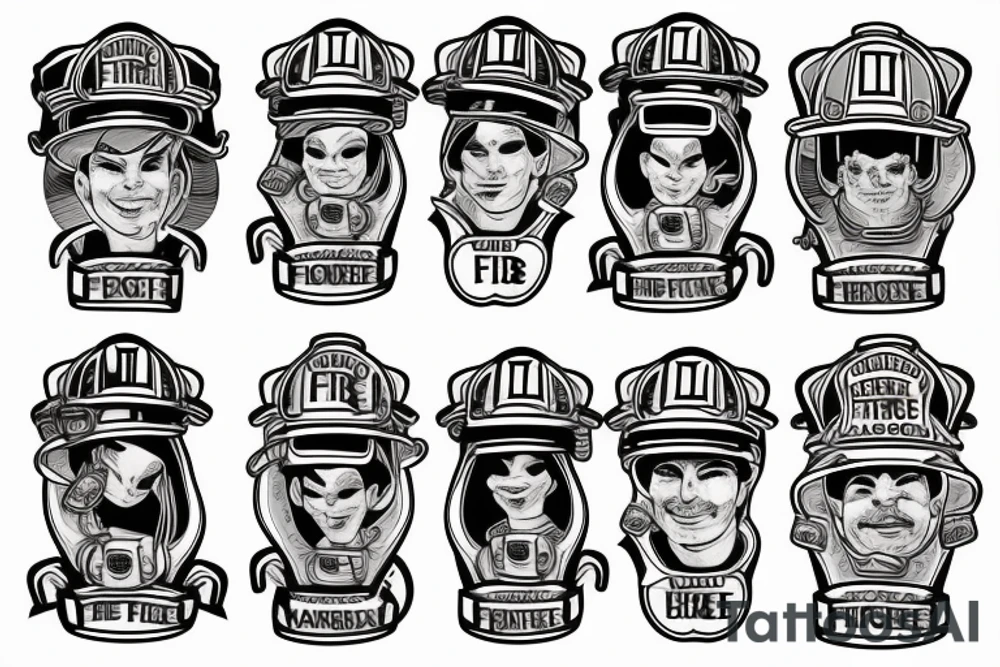 paramedic and fire fighter tattoo idea