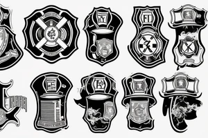 paramedic and fire fighter tattoo idea