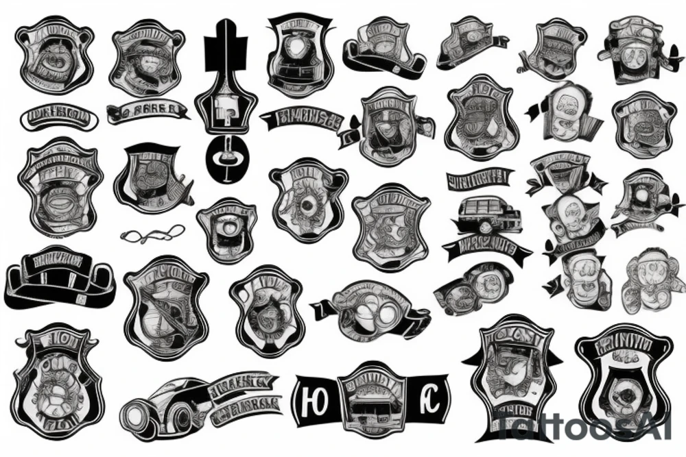 paramedic and fire fighter tattoo idea