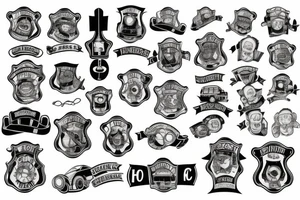 paramedic and fire fighter tattoo idea