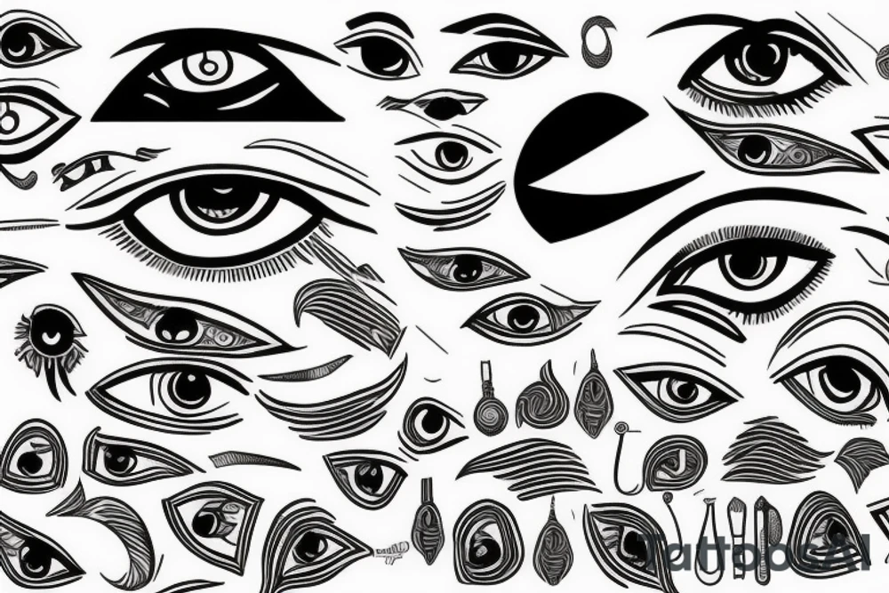 Eye of horus tattoo idea
