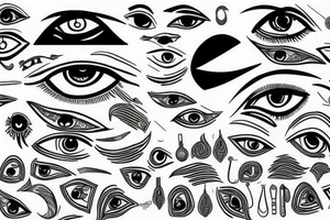 Eye of horus tattoo idea