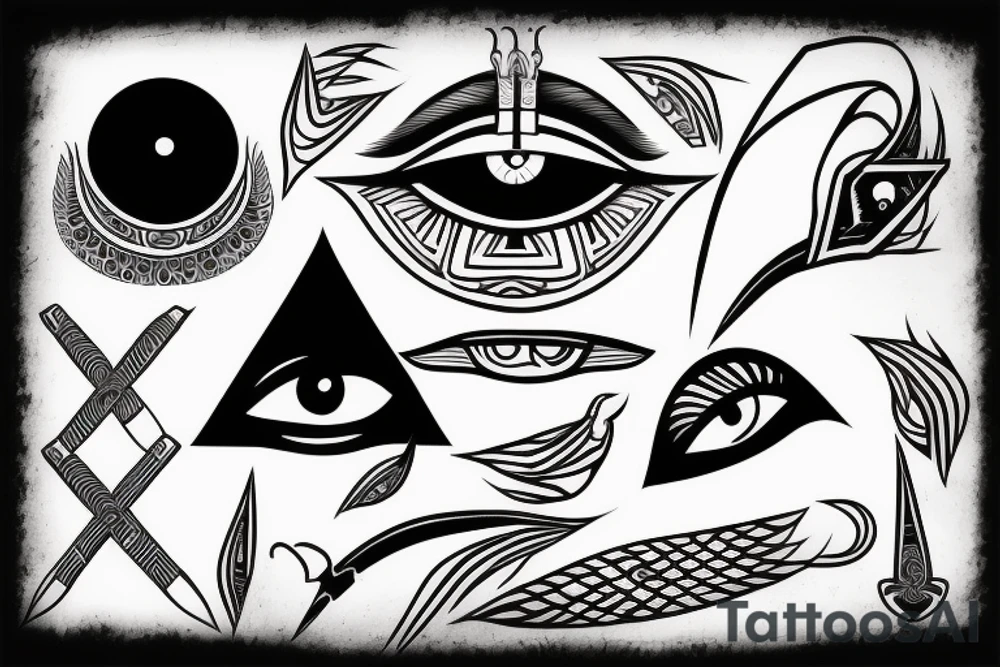 Eye of horus tattoo idea