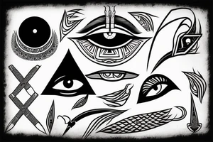 Eye of horus tattoo idea