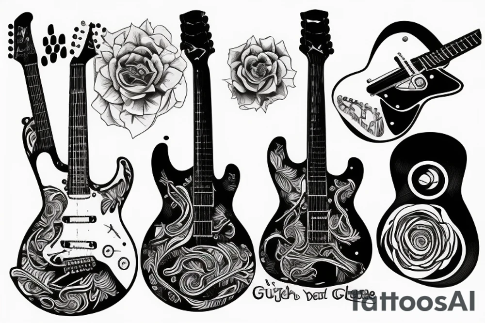 guitar tattoo idea