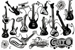 guitar tattoo idea