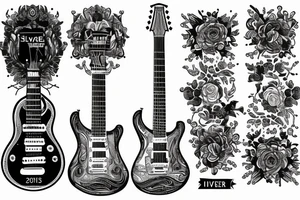 prs silversky guitar tattoo idea