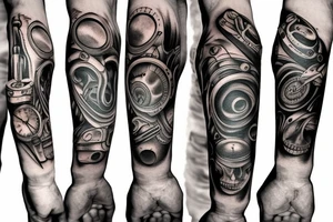 Mechanic hand tattoo idea