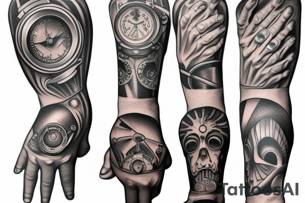 Mechanic hand tattoo idea