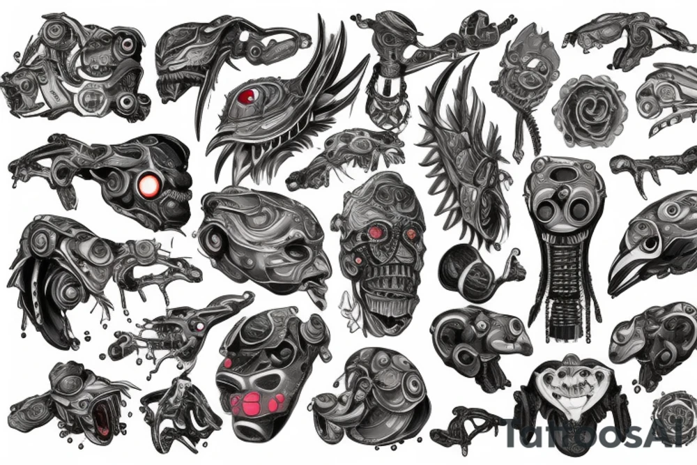 Biorobot tattoo idea