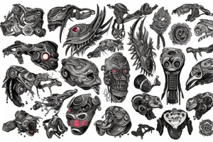 Biorobot tattoo idea