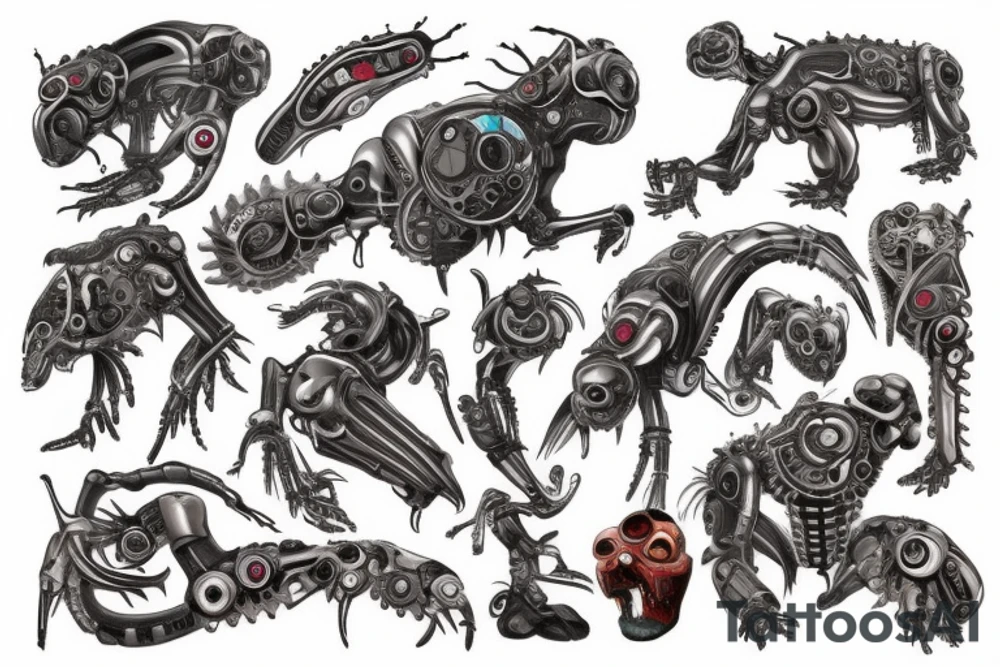 Biorobot tattoo idea
