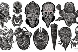 Ufo warrior tattoo idea