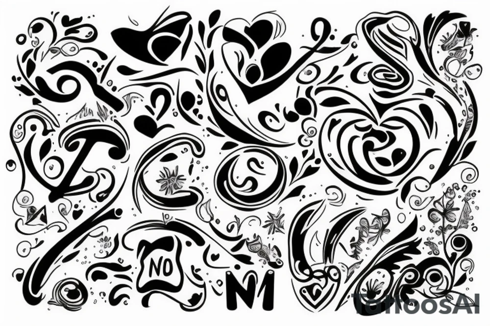 Love word tattoo idea