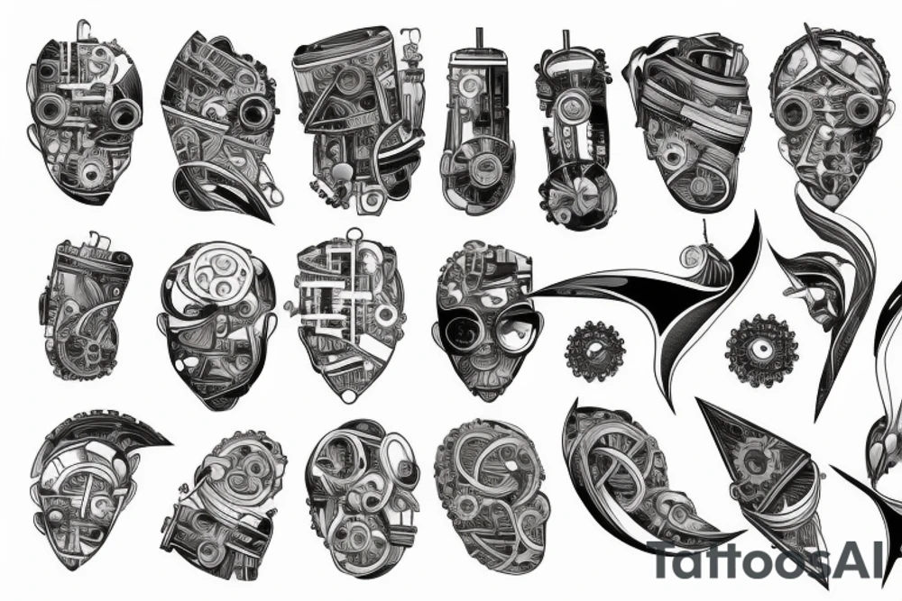 Tattoo for man who is a mechanical engineer tattoo idea