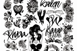 A wording with Eva Kaden Eden tattoo idea